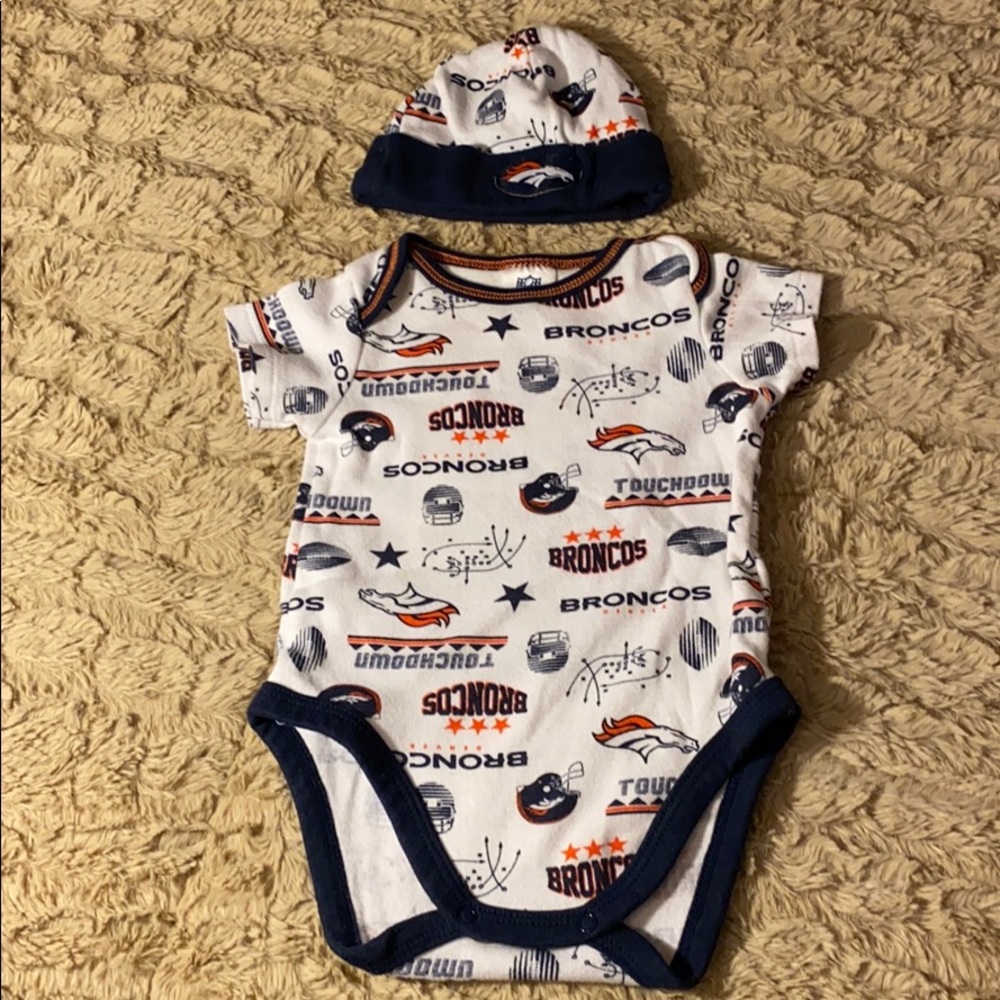Denver Broncos NFL football onesie 0-3 months